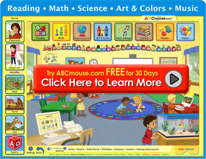 kindergarten online learning games
